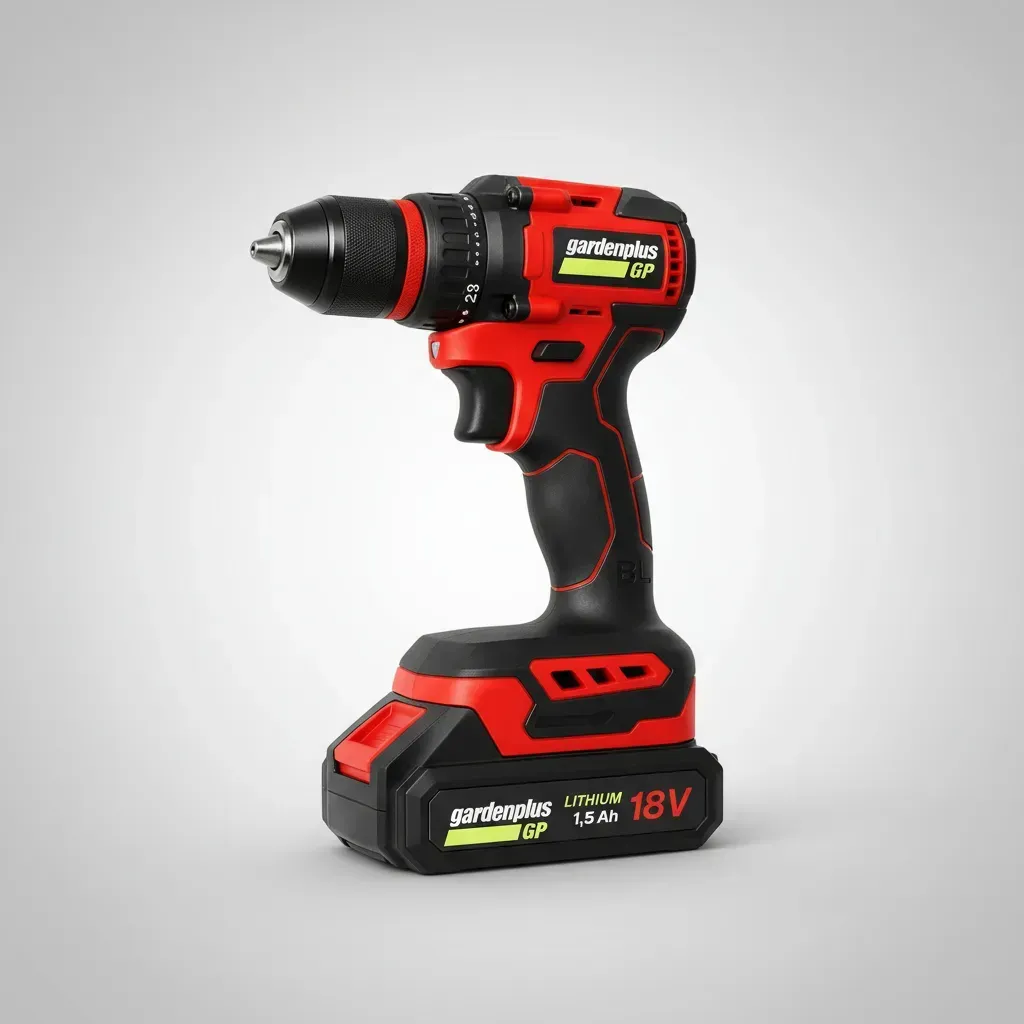 Taladro Atornillador Inalambrico 18v Garden Plus Maletin imagen 2