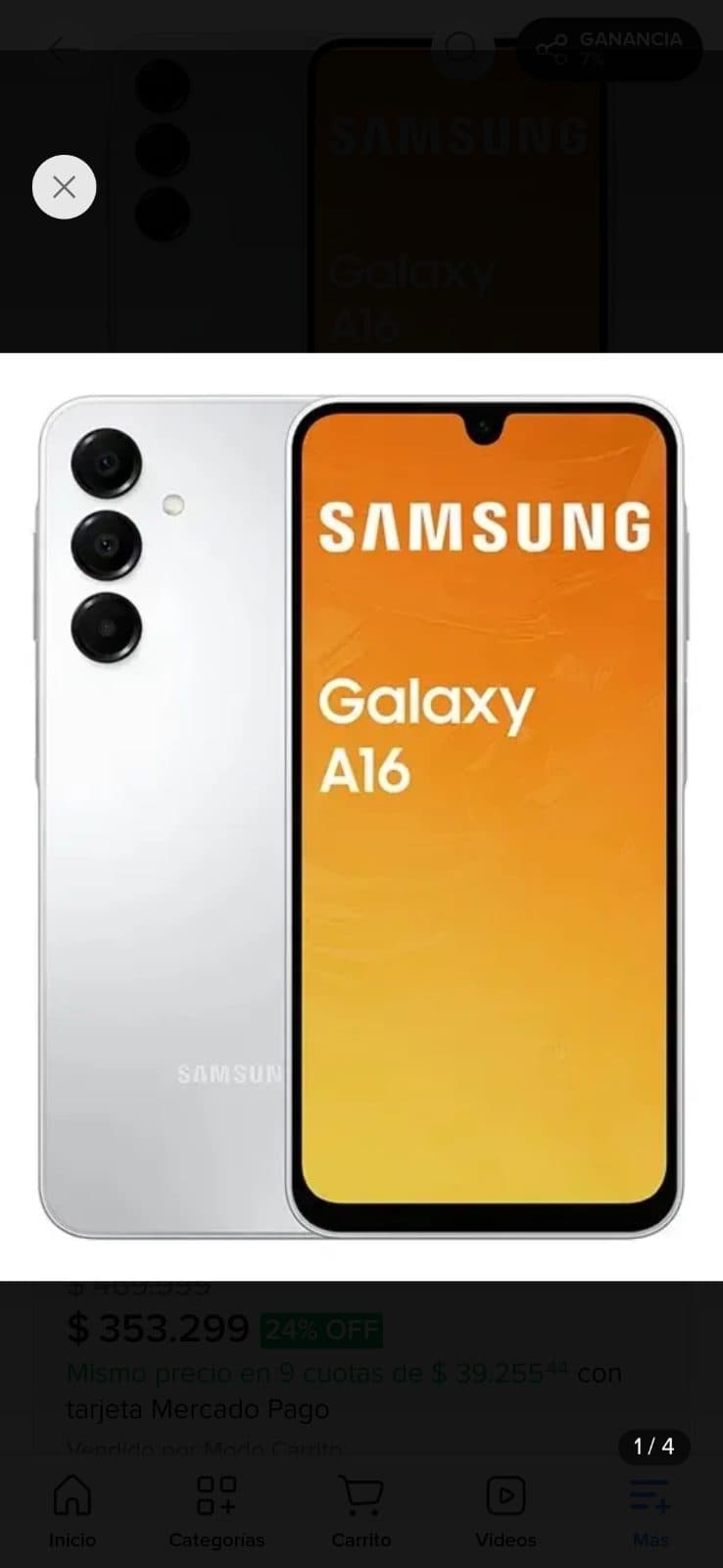 Samsung Galaxy a 16 128gb 4gb ram